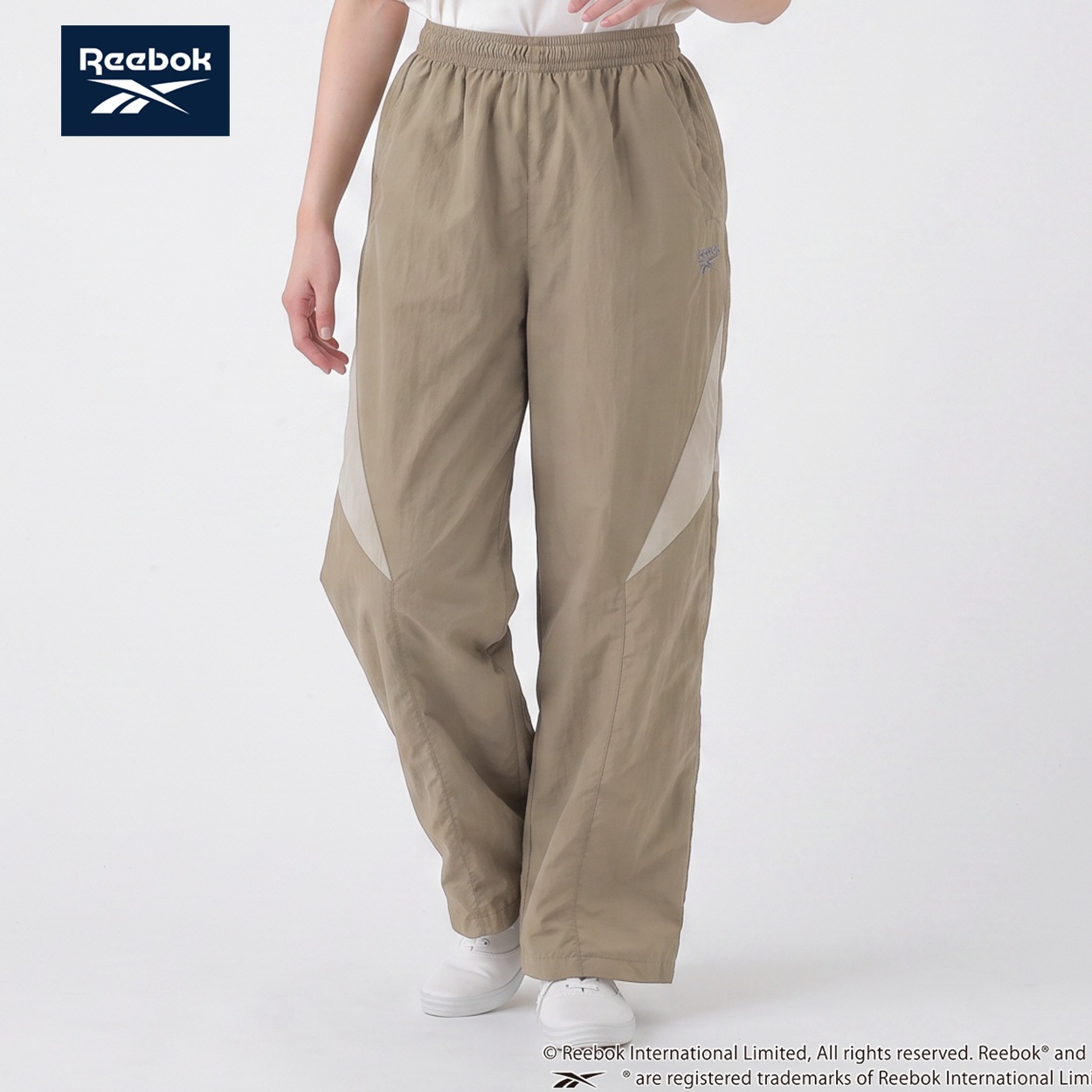 REEBOK ナイロンパンツ 裏地メッシュ レディス(ウスチャ-M)