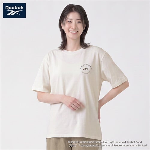 REEBOK サークルロゴTシャツ 綿タッチ レディス