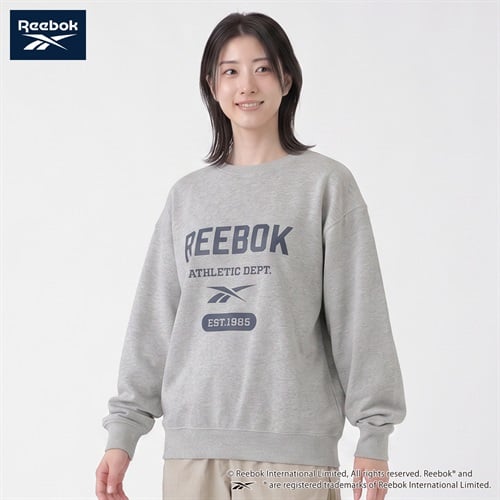 REEBOK 裏起毛トレーナー レディス(ウスクロ-M)