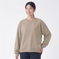 ELLE SPORT(エルスポーツ) リップ調裏起毛クルーネックプルオーバー レディス(ウスチャ-S)