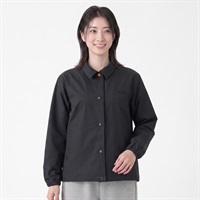 ellesse タフタコーチジャケット レディス(クロ-M)