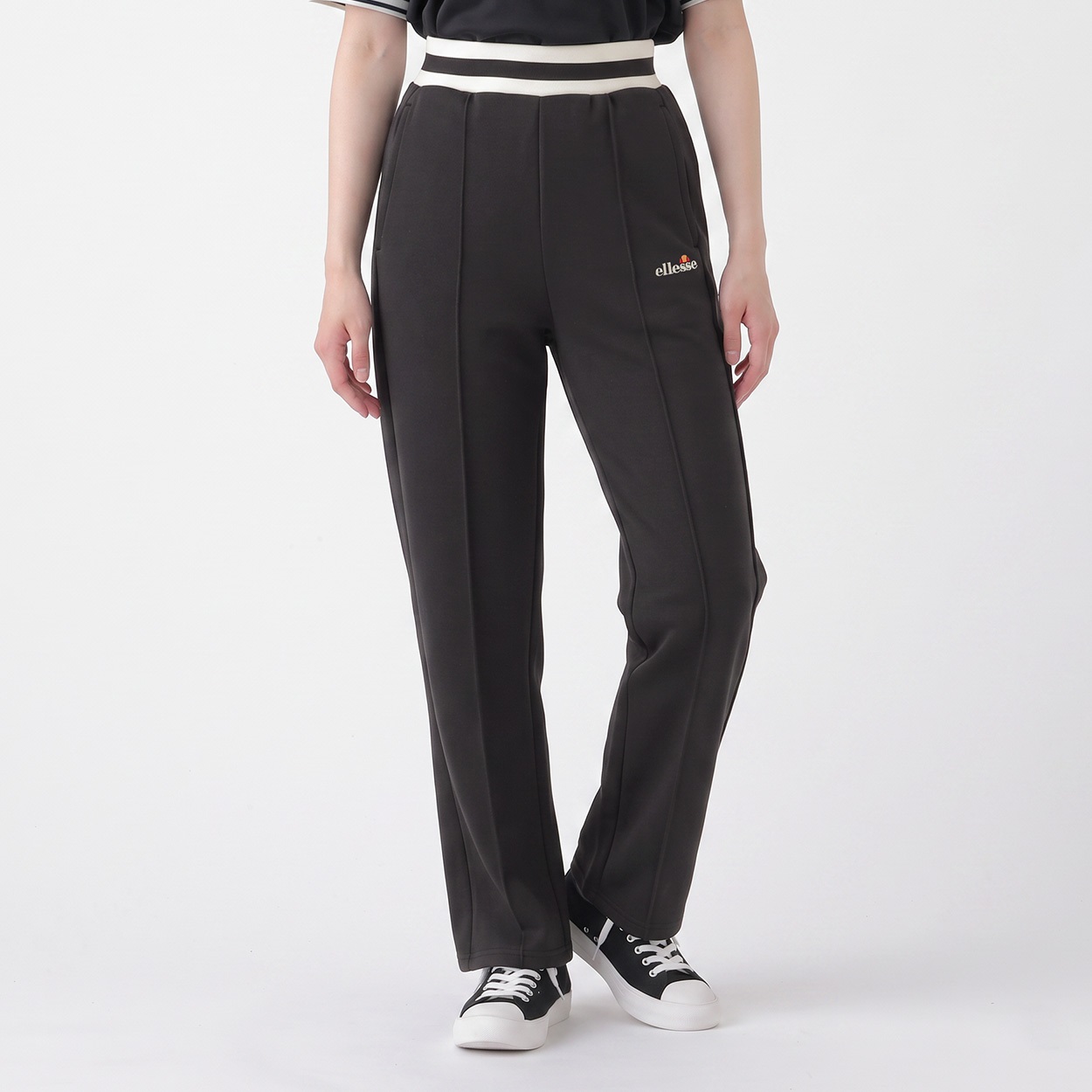 ellesse ジャージパンツ レディス(クロ-XL)