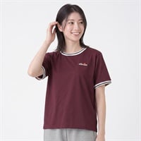 ellesse ワンポイント綿タッチ天竺Ｔシャツ レディス(コイアカ-M)