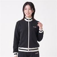 ellesse ラインジャージジャケット レディス(クロ-M)