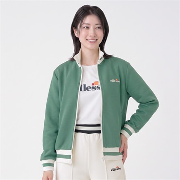 ellesse ラインジャージジャケット レディス(ミドリ-M)