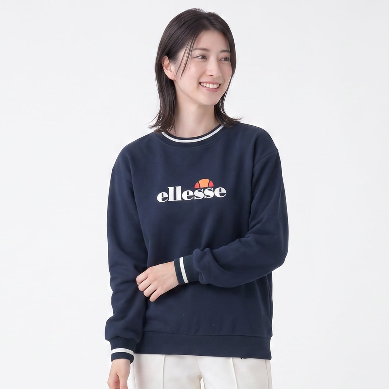 ellesse 裏起毛トレーナー レディス(コイアオ-XL)