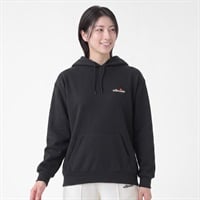 ellesse 裏起毛プルパーカー レディス(クロ-M)