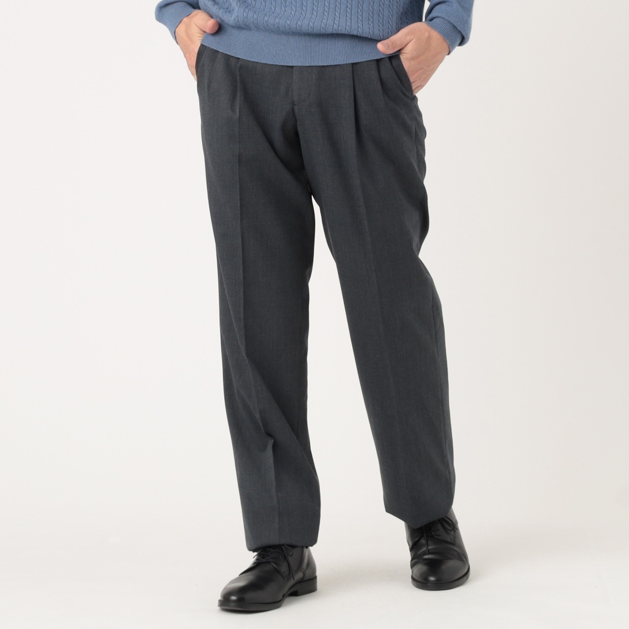 Tern ウール混ストレッチツータックスラックス メンズ | イオン