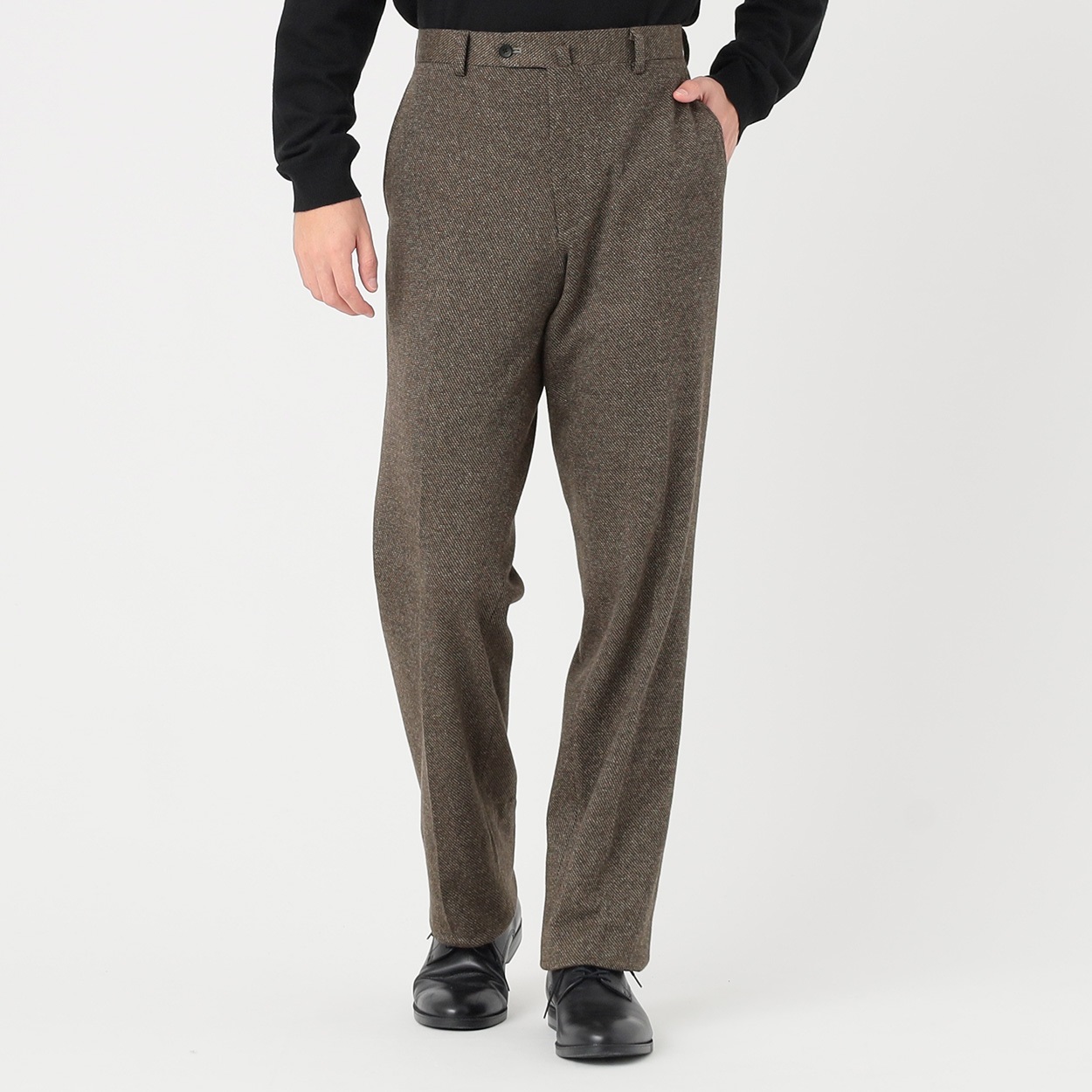 Tern 尾州織ウールコットン混ジャージスラックス メンズ | イオン