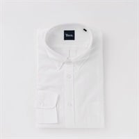 Tern 麻入り夏長袖シャツ メンズ(シロ-M)