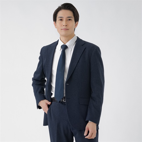 尾州織綿混ジャージセットアップジャケット メンズ Tern(ターン)(コイアオ-S)