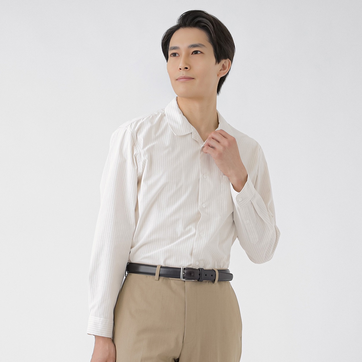 オープンカラーシャツ メンズ Tern(ターン)(シロ-M)