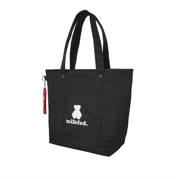 MILKFED.(ミルクフェド) AQO STUDIOS TOTE BAG <06 V従販>(ブラック-フリー)