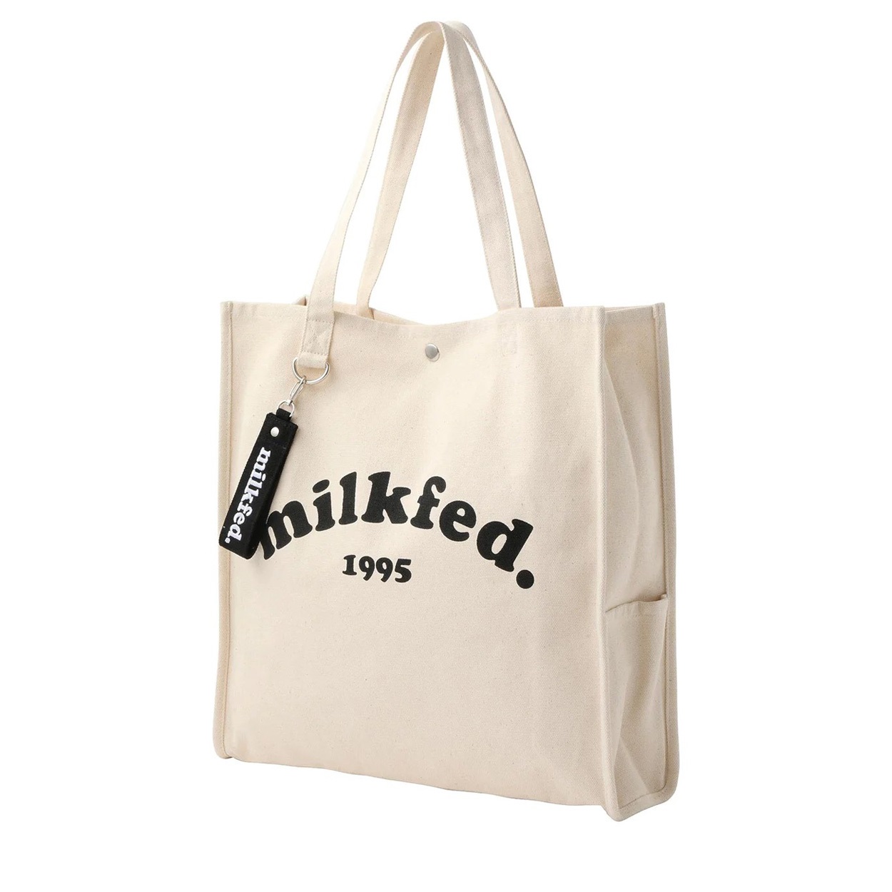 MILKFED.(ミルクフェド) PIPING TOTE COOPER LOGO <06 V従販>(ホワイト-フリー)