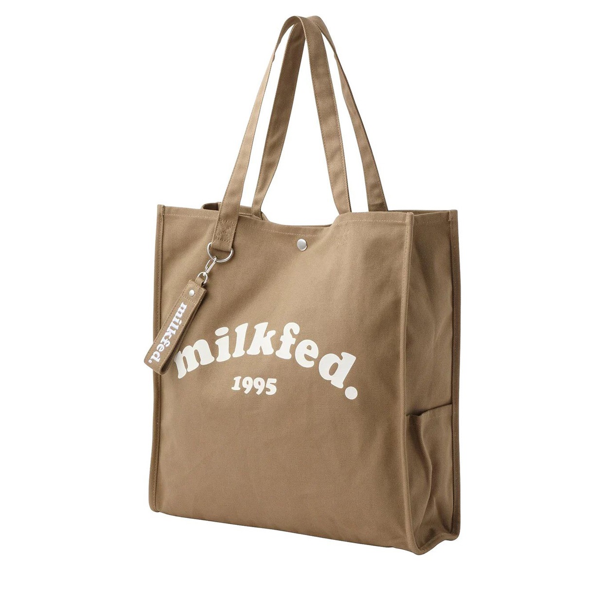 MILKFED.(ミルクフェド) PIPING TOTE COOPER LOGO <06 V従販>(ベージュ-フリー)
