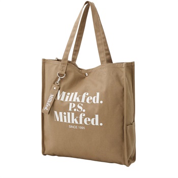 MILKFED.(ミルクフェド) DIDONE LOGO BIG TOTE <06 V従販>(ベージュ-フリー)