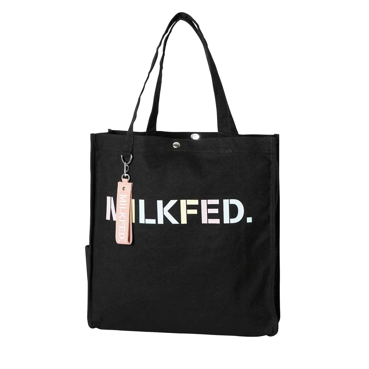 MILKFED.(ミルクフェド) PIPING SQUARE TOTE MULTI LOG <06 V従販>(C-フリー)