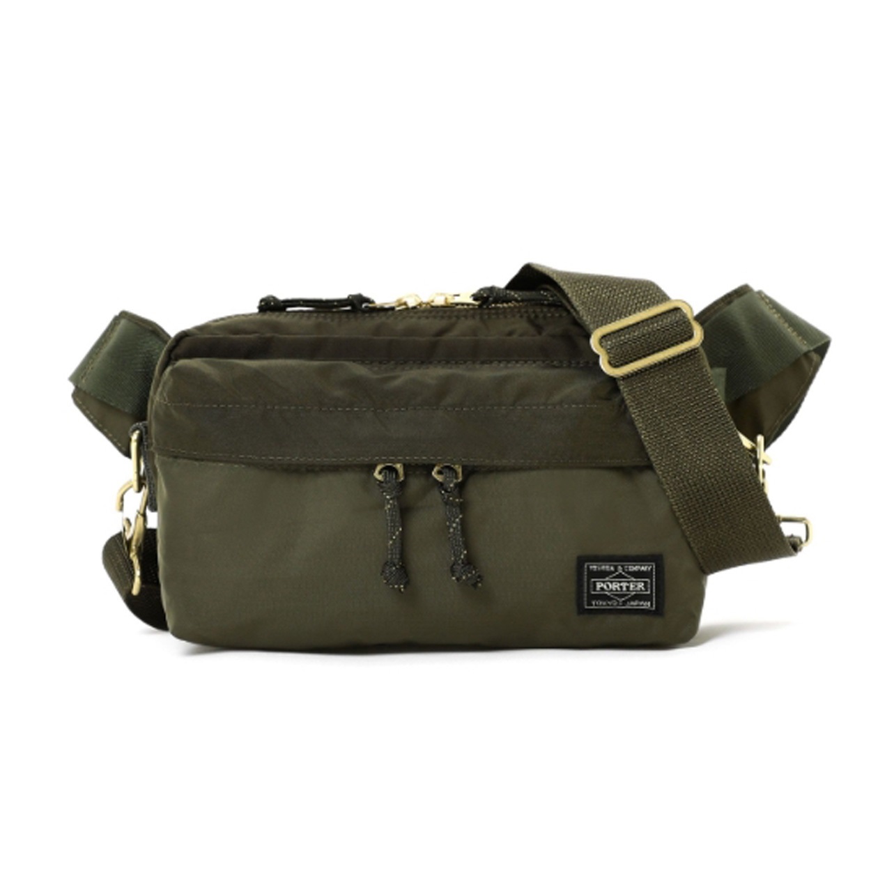 PORTER(ポーター) FORCE 2WAY WAIST BAG<06 V従販>(オリーブドラブ-フリー)