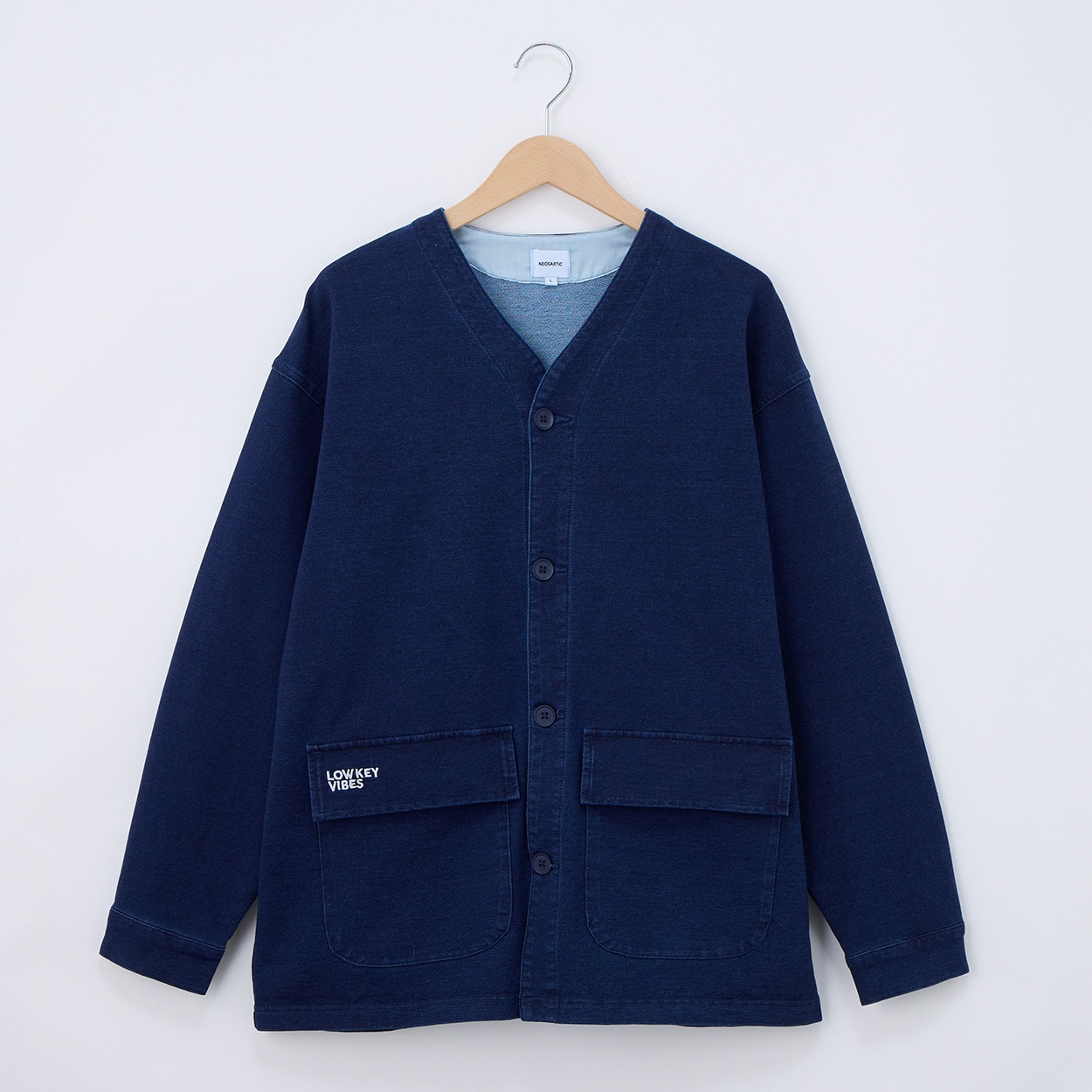 カットデニム裏毛カーディガン | イオンスタイルオンライン 衣料品
