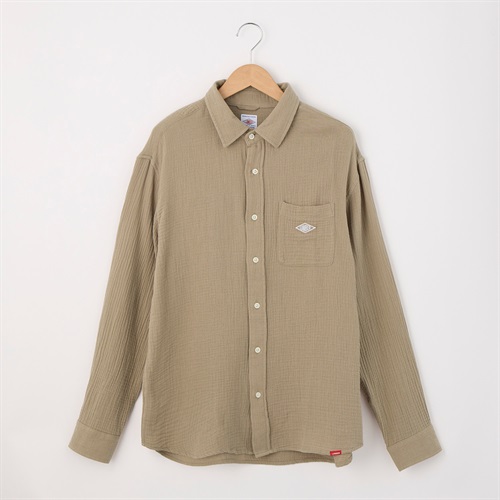 LUMBER(ランバー) Wガーゼショールカラーシャツ(ウスチャ-M)