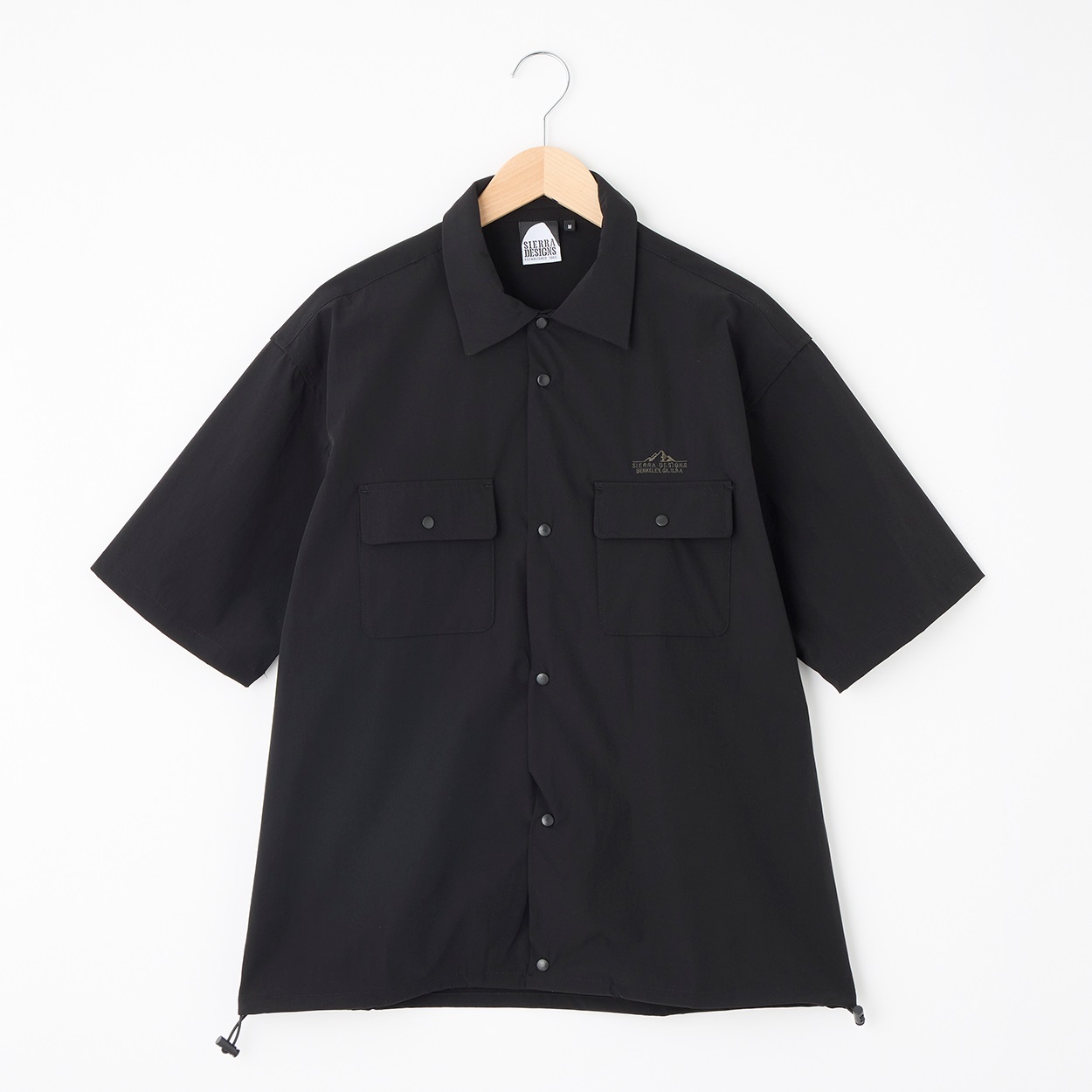 SIERRA DESIGNS(シエラデザインズ)  別注 半袖シャツ(クロ-M)