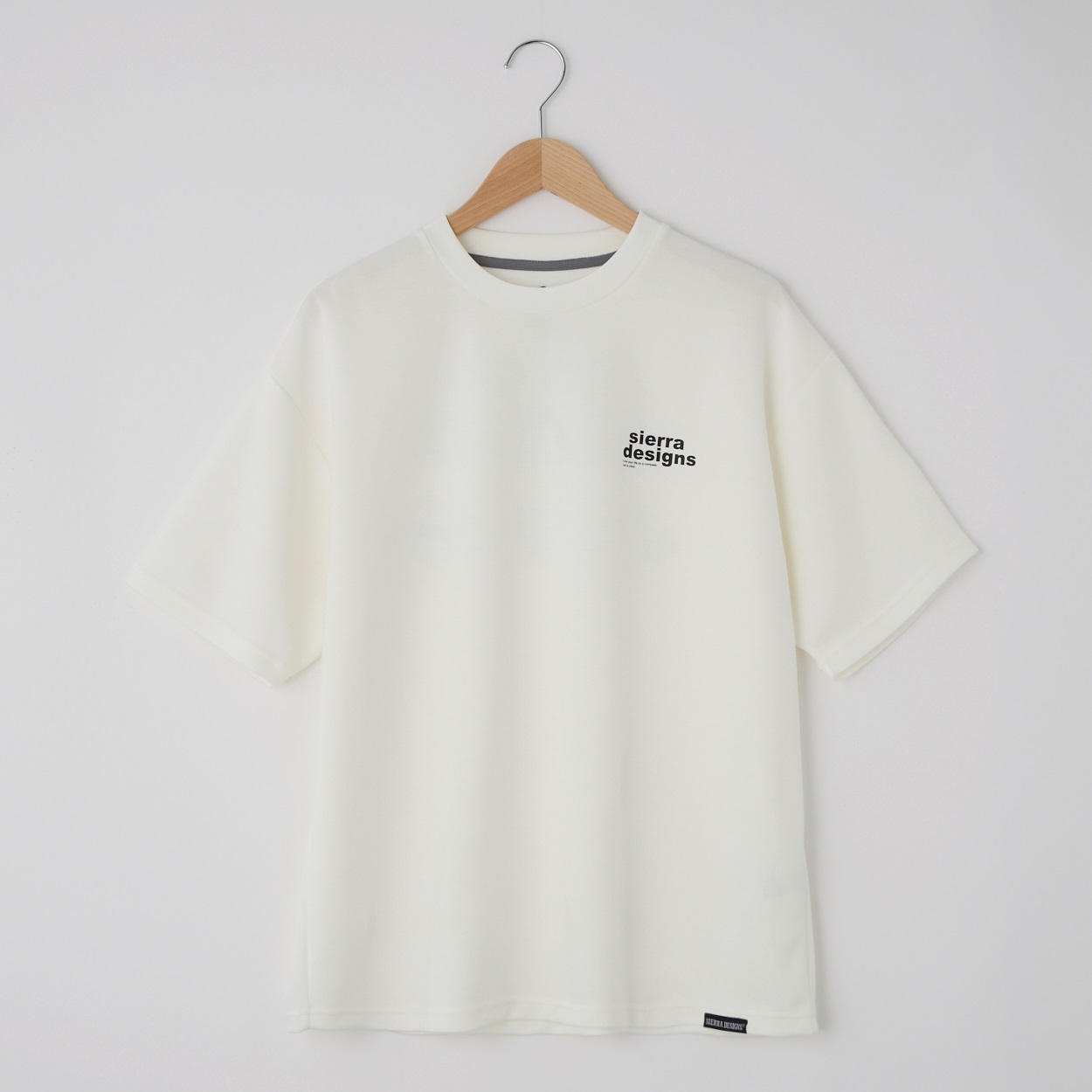 SIERRA DESIGNS(シエラデザインズ)  バックプリントロゴTシャツ(シロ-L)