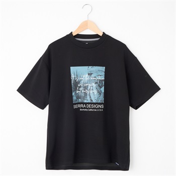 SIERRA DESIGNS(シエラデザインズ)  フロントプリントTシャツ ボタニカル(クロ-M)