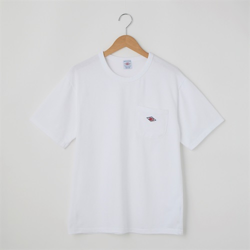 LUMBER(ランバー) POCKET EMBLEM Tシャツ(シロ-S)