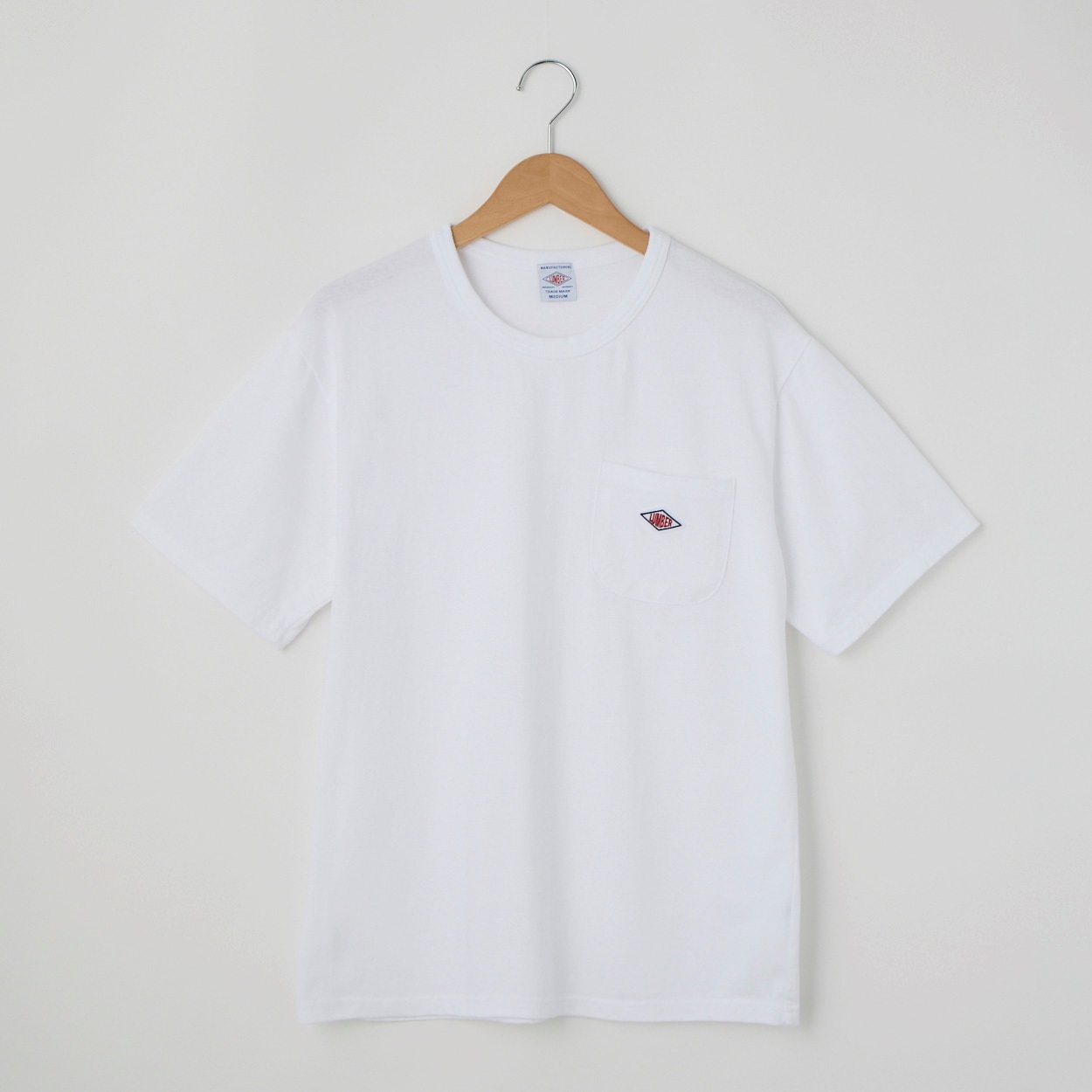LUMBER(ランバー) POCKET EMBLEM Tシャツ(シロ-LL)