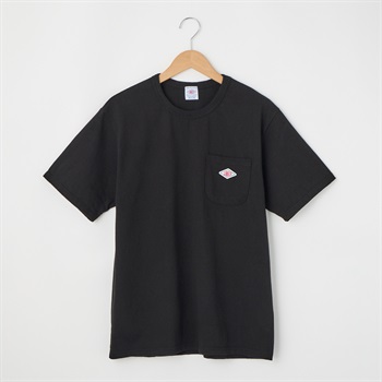 LUMBER(ランバー) POCKET EMBLEM Tシャツ(クロ-S)
