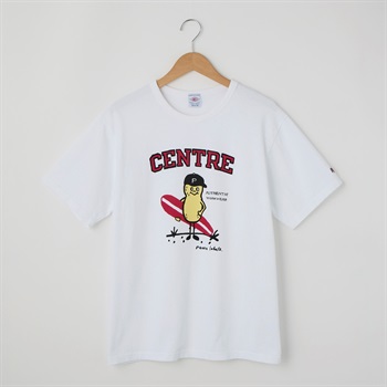 LUMBER(ランバー) PEANUTS SURF Tシャツ(シロ-S)