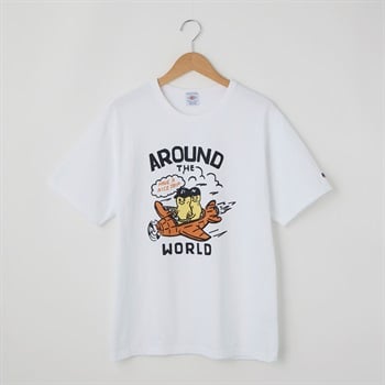 LUMBER(ランバー) AROUND THE WORLD Tシャツ(シロ-S)
