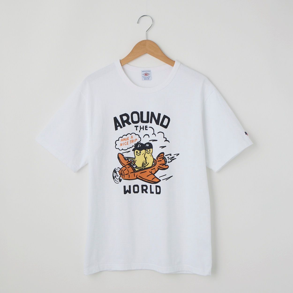 LUMBER(ランバー) AROUND THE WORLD Tシャツ(シロ-LL)