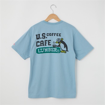 LUMBER(ランバー) U.S COFFEE CAFÉ Tシャツ(ウスアオ-S)