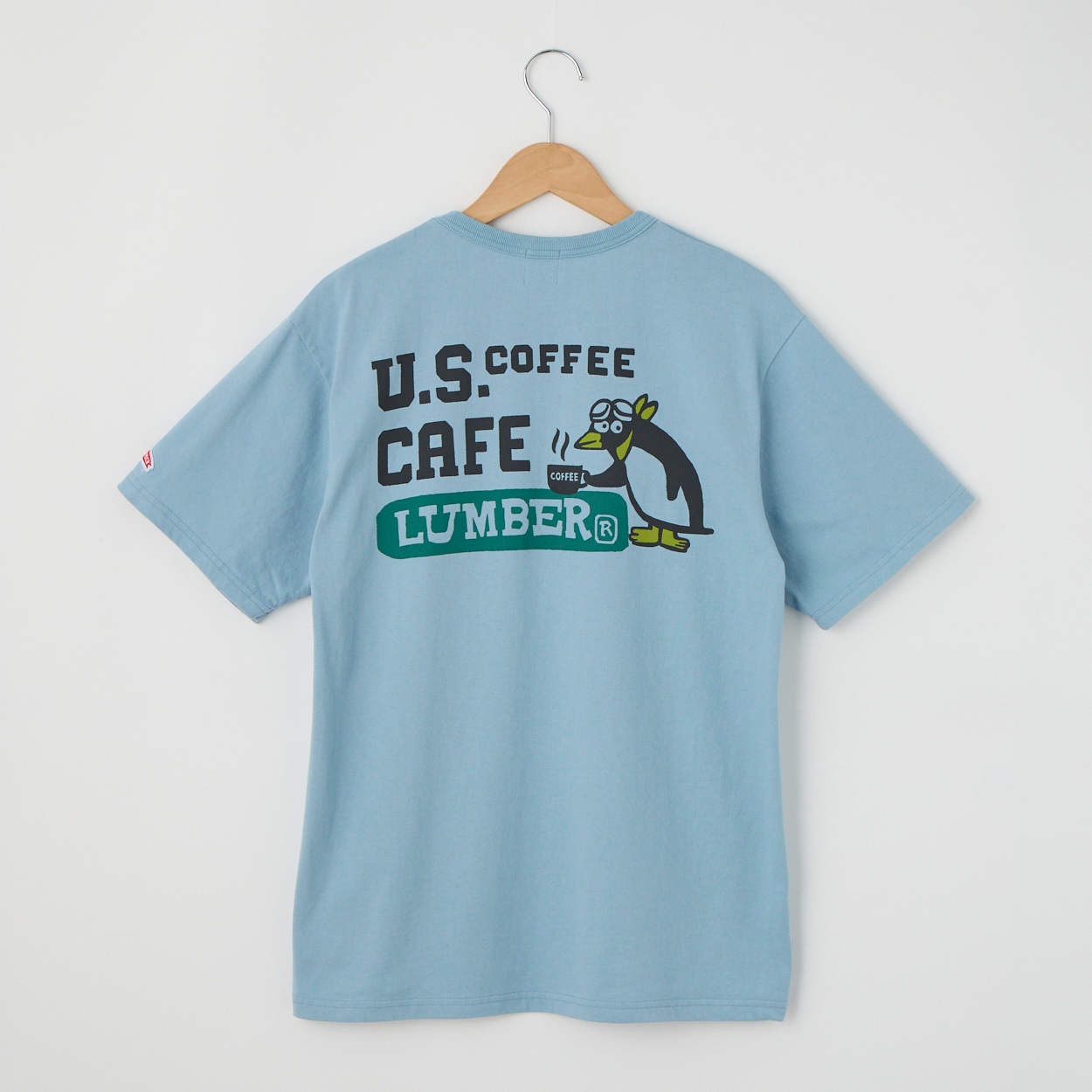 LUMBER(ランバー) U.S COFFEE CAFÉ Tシャツ(ウスアオ-LL)