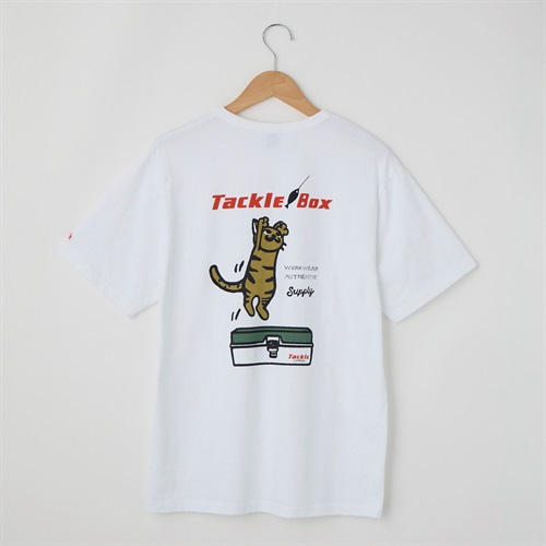 LUMBER(ランバー) TACKLE CAT Tシャツ(シロ-S)