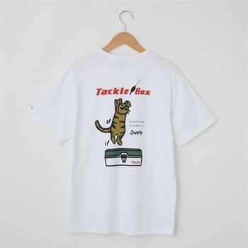 LUMBER(ランバー) TACKLE CAT Tシャツ(シロ-S)