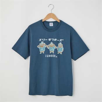 LUMBER(ランバー) スリーモンキー Tシャツ(Ａミドリ-S)