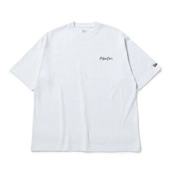 オーバーサイズ ホワイト Tシャツ NEWERA(ニューエラ) 半袖 オーバーサイズド コットン Tシャツ Logo