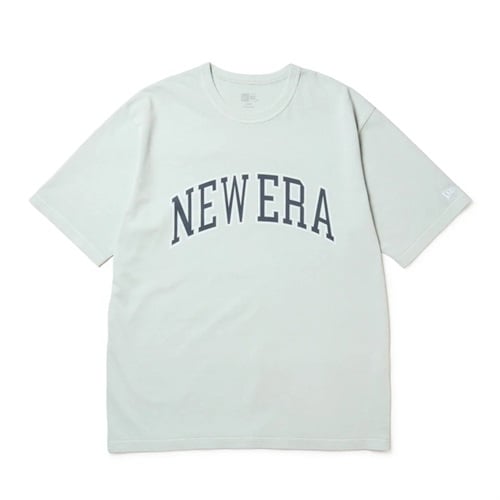NEWERA(ニューエラ) 半袖 ガーメントダイ コットン Tシャツ College Logo グレー