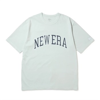 NEWERA(ニューエラ) 半袖 ガーメントダイ コットン Tシャツ College Logo グレー(ウスグレー-M)