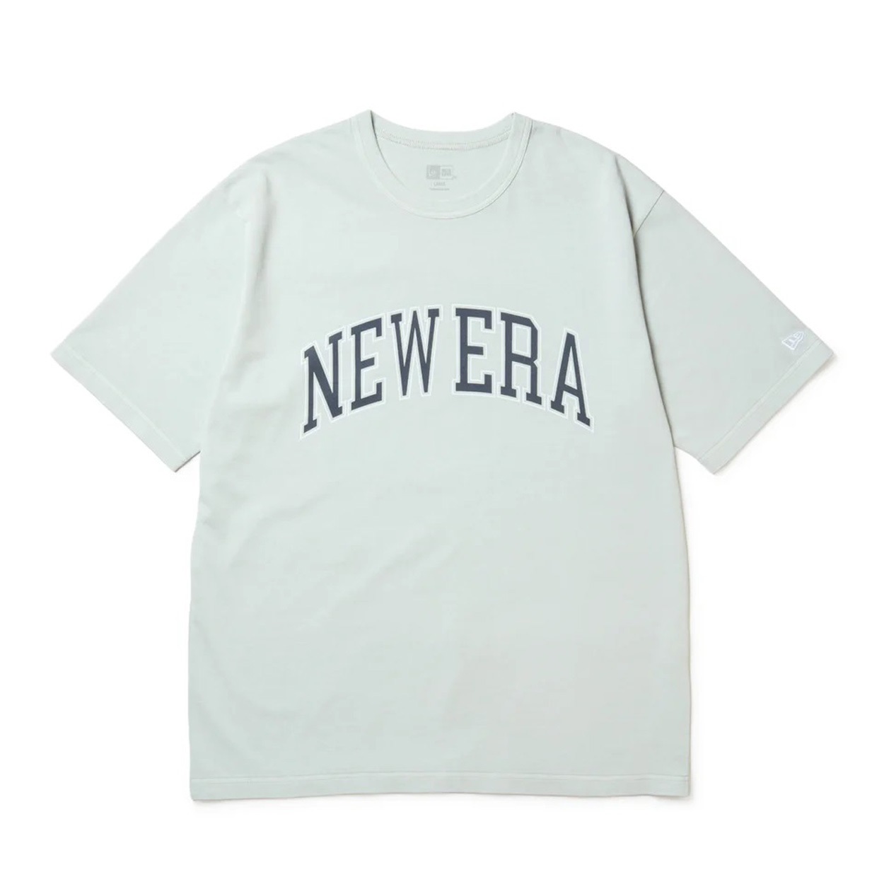 NEWERA(ニューエラ) 半袖 ガーメントダイ コットン Tシャツ College Logo グレー(ウスグレー-XL)