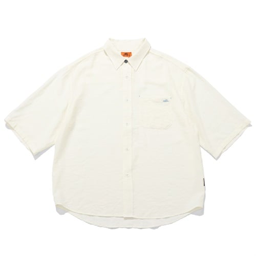 KRIFF MAYER(クリフメイヤー) 涼しげ 5分袖シャツ(シロ-M)