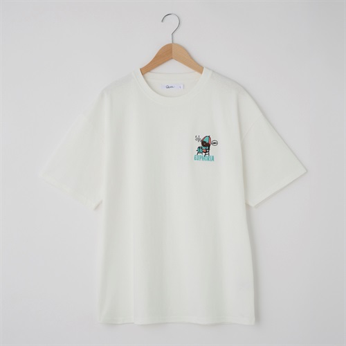 QUASH(クアッシュ) 天竺１ポイントサガラ刺繍Tシャツ(OJI)