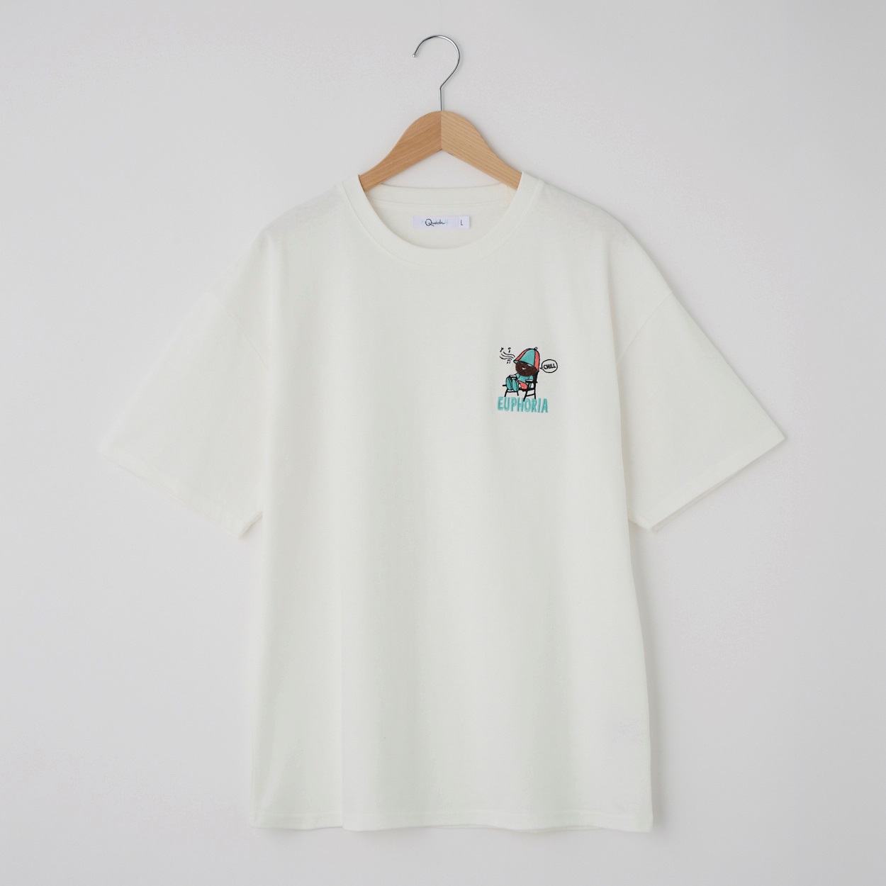 QUASH(クアッシュ) 天竺1ポイントサガラ刺繍Tシャツ(OJI) | イオン