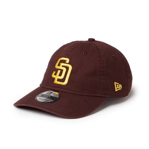 NEWERA(ニューエラ) 9TWENTY ウォッシュドコットン サンディエゴ･パドレス バーントウッド/マニラ