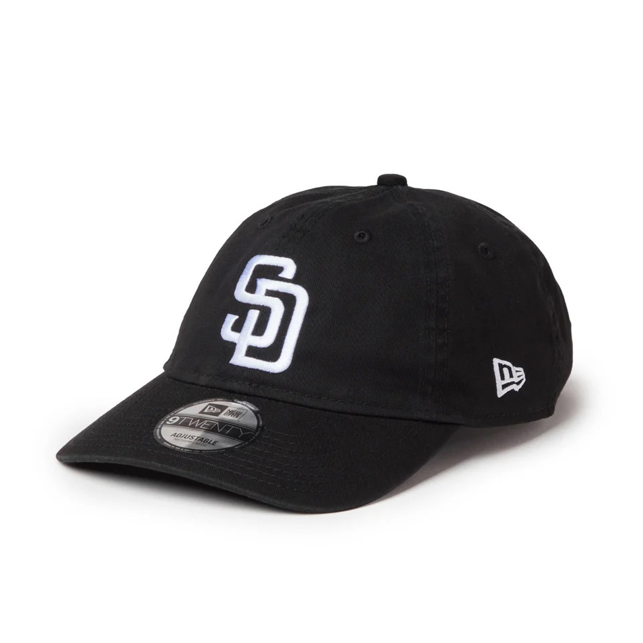 NEWERA(ニューエラ) 9TWENTY ウォッシュドコットン サンディエゴ･パドレス ブラック/ホワイト(ブラック-M/L)