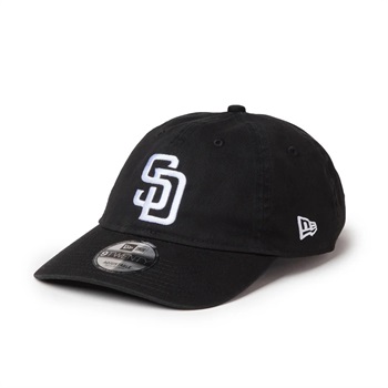 NEWERA(ニューエラ) 9TWENTY ウォッシュドコットン サンディエゴ･パドレス ブラック/ホワイト(ブラック-M/L)