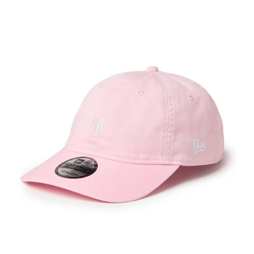 NEWERA(ニューエラ) 9TWENTY ウォッシュドコットン Mini Logo ニューヨーク･ヤンキース ピンク/ホワイト