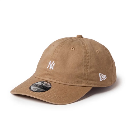 NEWERA(ニューエラ) 9TWENTY ウォッシュドコットン Mini Logo ニューヨーク･ヤンキース カーキ/ホワイト